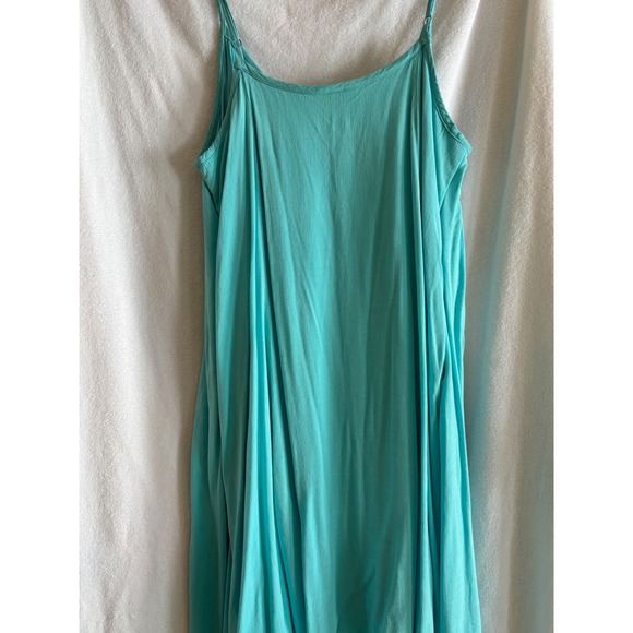 torrid Dresses & Skirts - Torrid Aqua Blue V-Neck Midi Dress Pockets Adjustable Straps Plus Size 2 2X